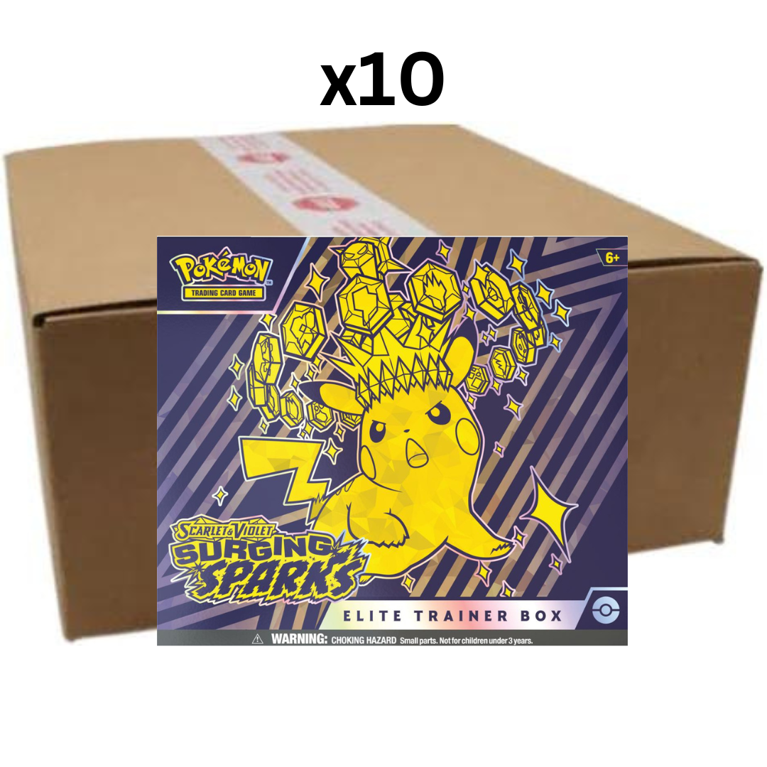 Pokemon Trading Card Game: Scarlet and Violet Surging Sparks Elite Trainer Box CASE Release Date: 11/08/2024 pre-order