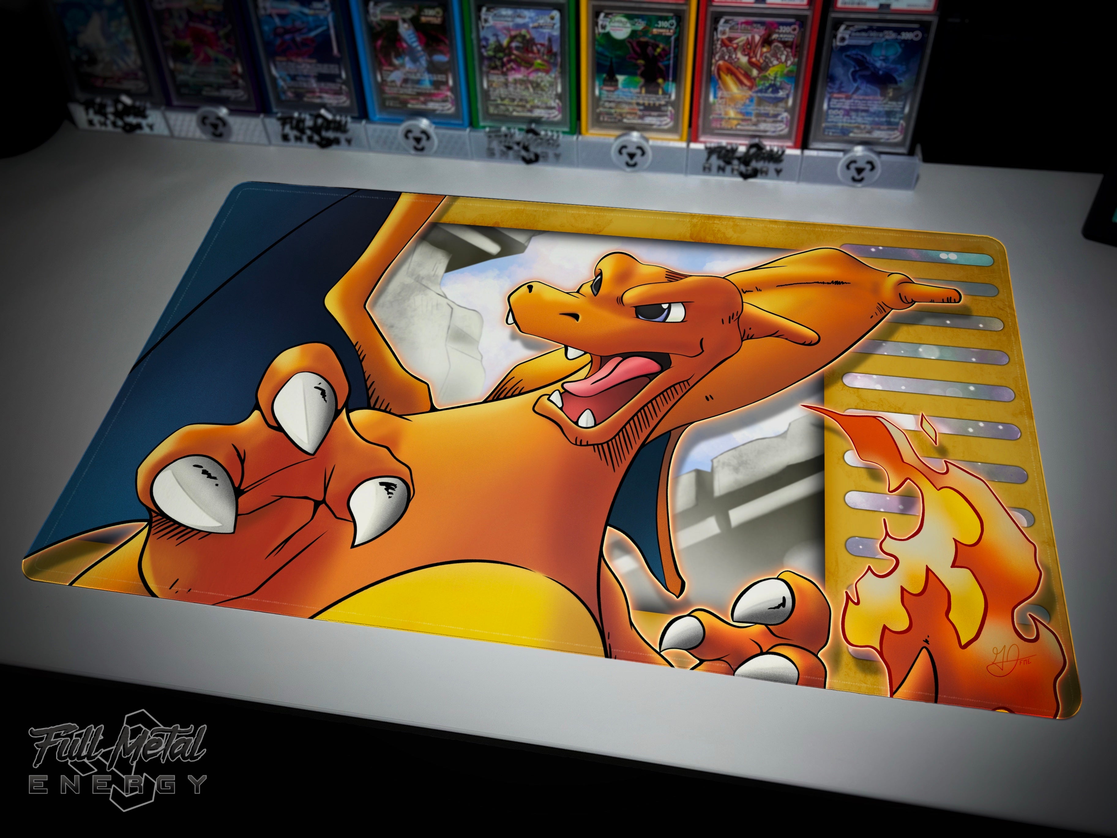 Crystal Charizard Play/Desk Mat (Stitched) – ThePokeHive